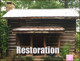 Historic Log Cabin Restoration  Davenport, Virginia